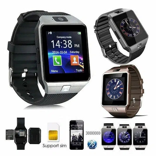 Dz09 Bluetooth Smartwatch with Sim Card Slot, SD Card Slot and Camera