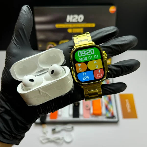 H20 Ultra Smartwatch 7 In 1 + Free Airpods